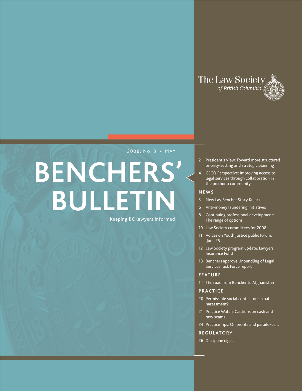 Benchers Bulletin, May 2008
