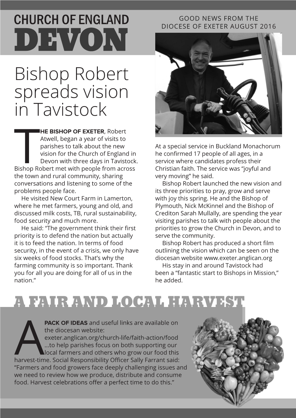 Bishop Robert Spreads Vision in Tavistock