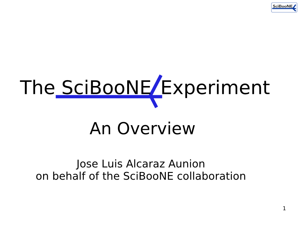 The Sciboone Experiment