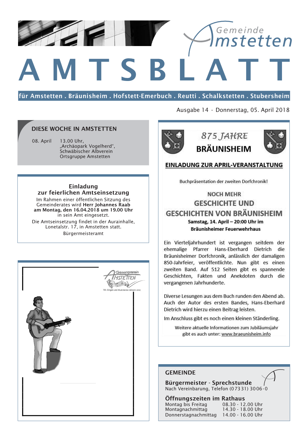 Amtsblatt a M T S B L A