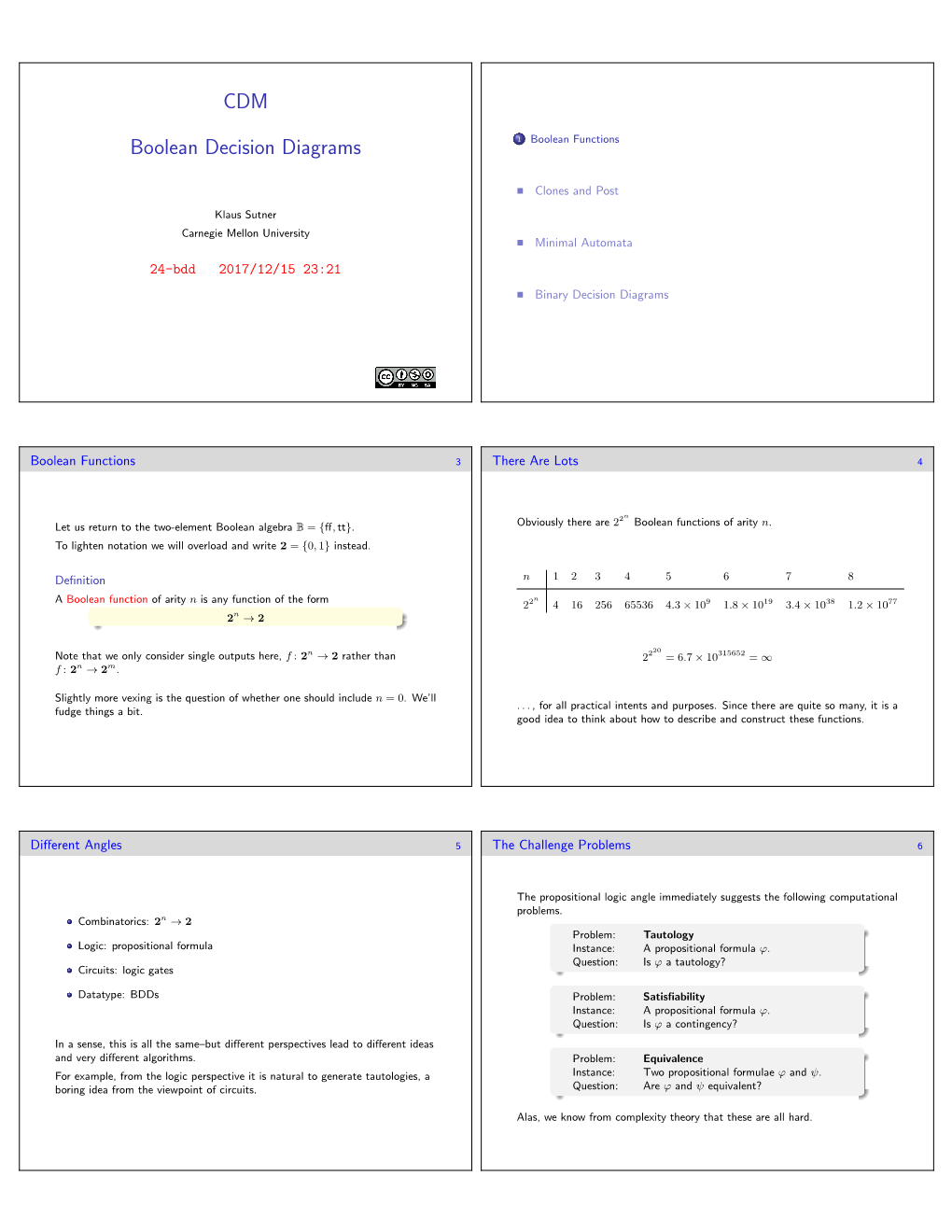 CDM Boolean Decision Diagrams