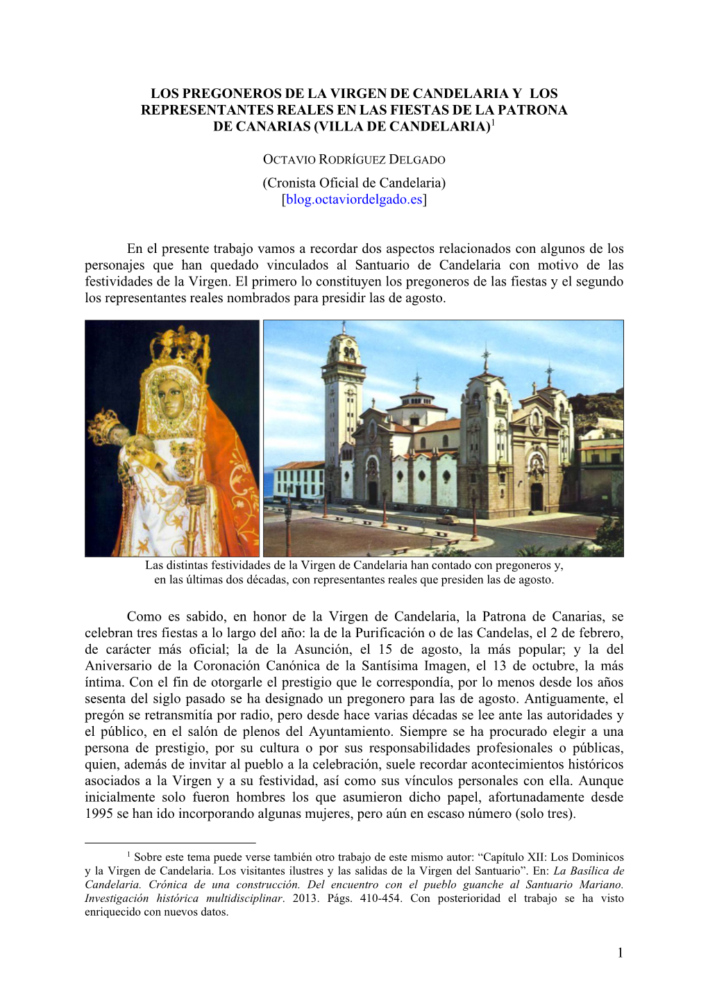 1 Los Pregoneros De La Virgen De Candelaria Y Los