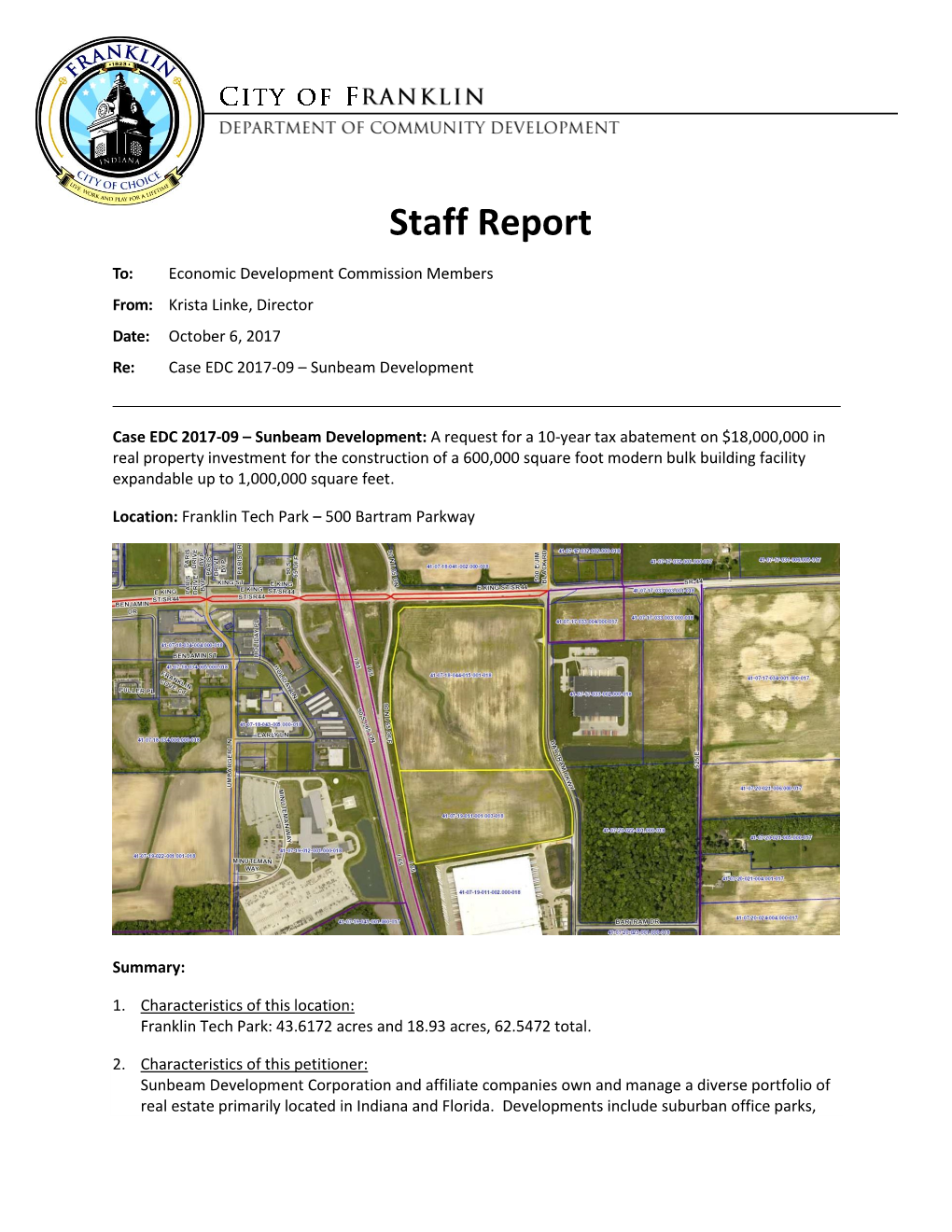 Staff Report