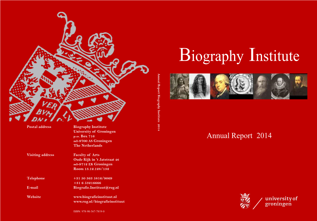 Biography Institute 2014