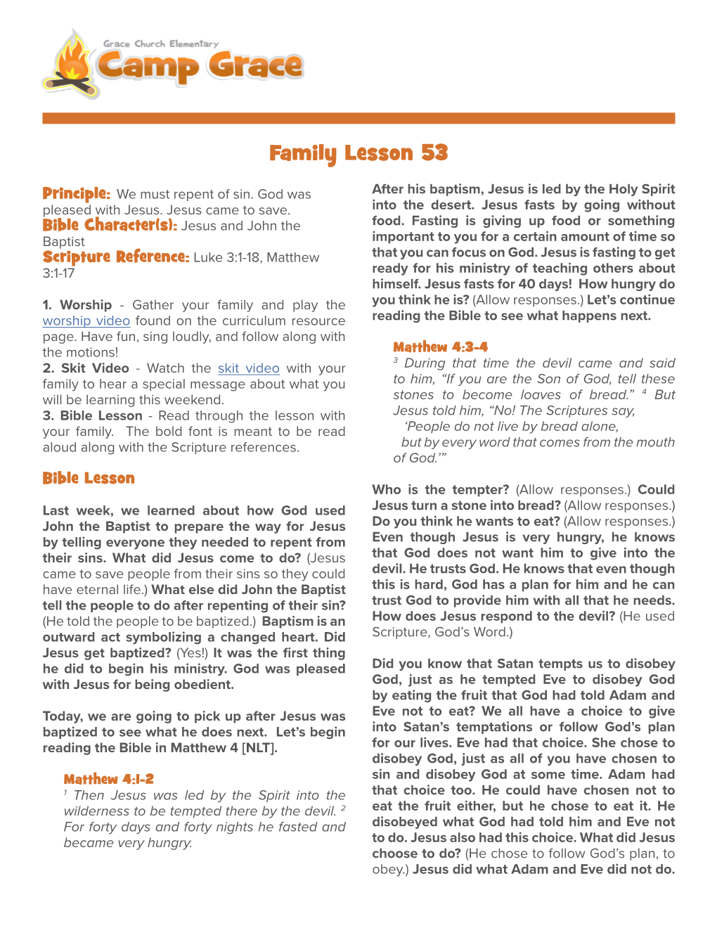 Family Lesson 53