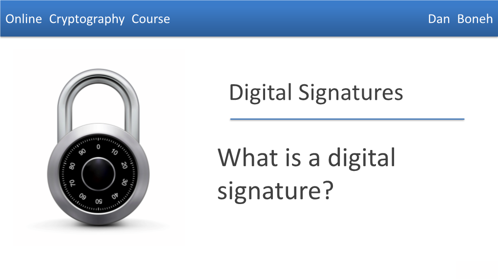 What Is a Digital Signature?