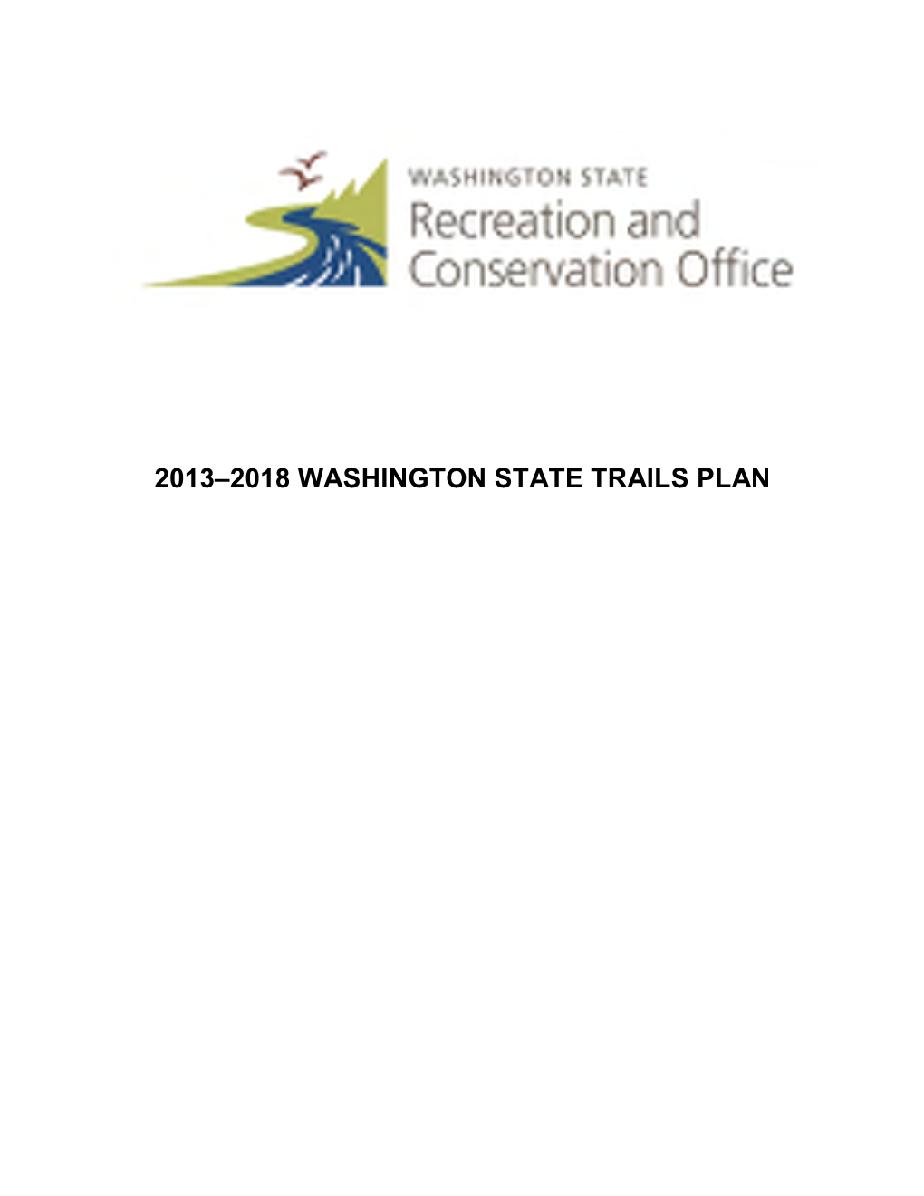 2013–2018 Washington State Trails Plan