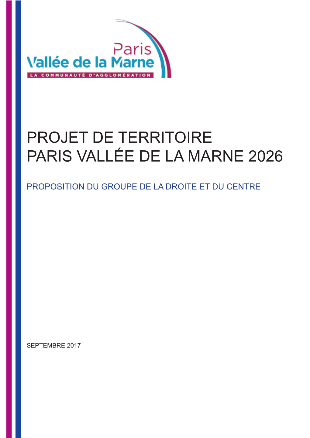 Projet De Territoire Paris Vallée De La Marne 2026