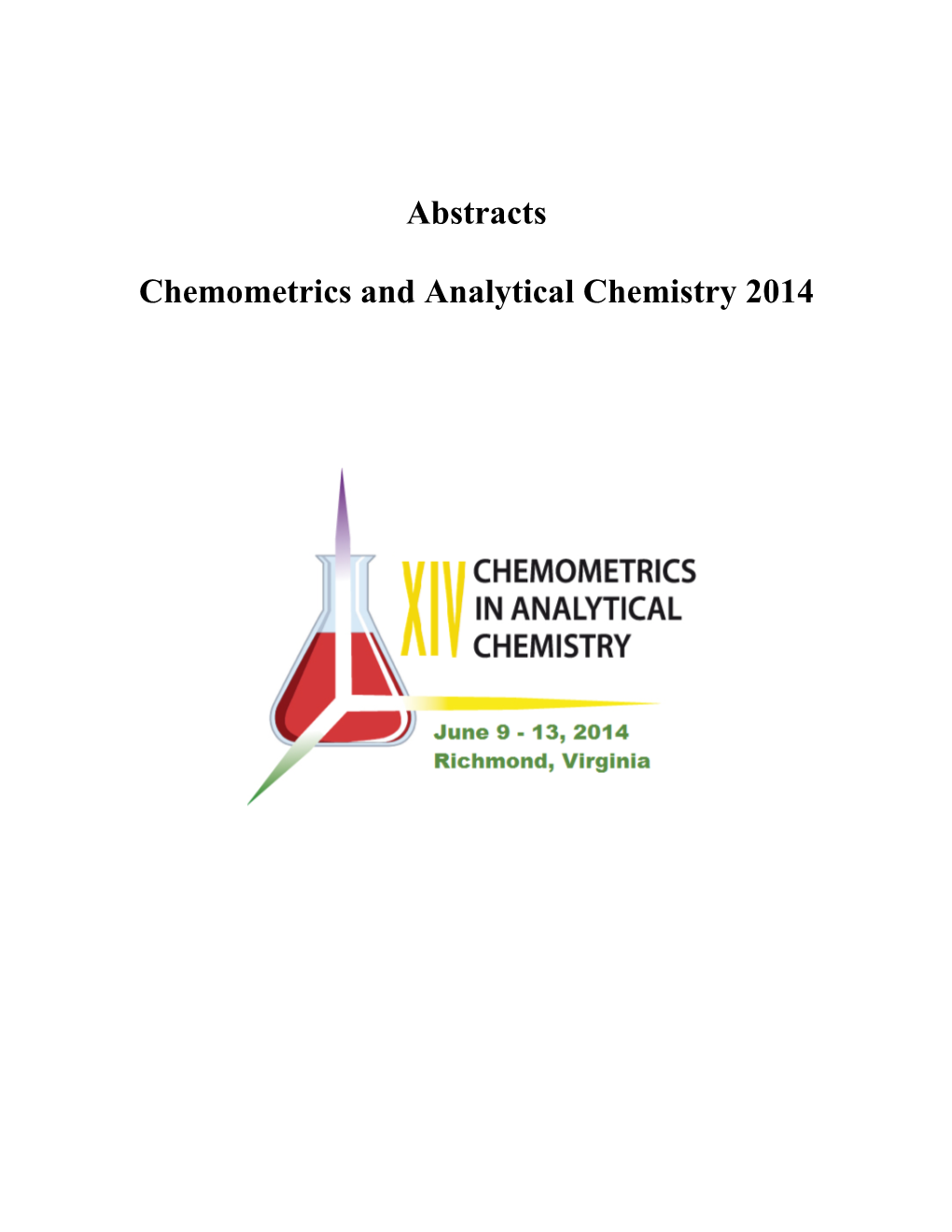 Abstracts Chemometrics and Analytical Chemistry 2014