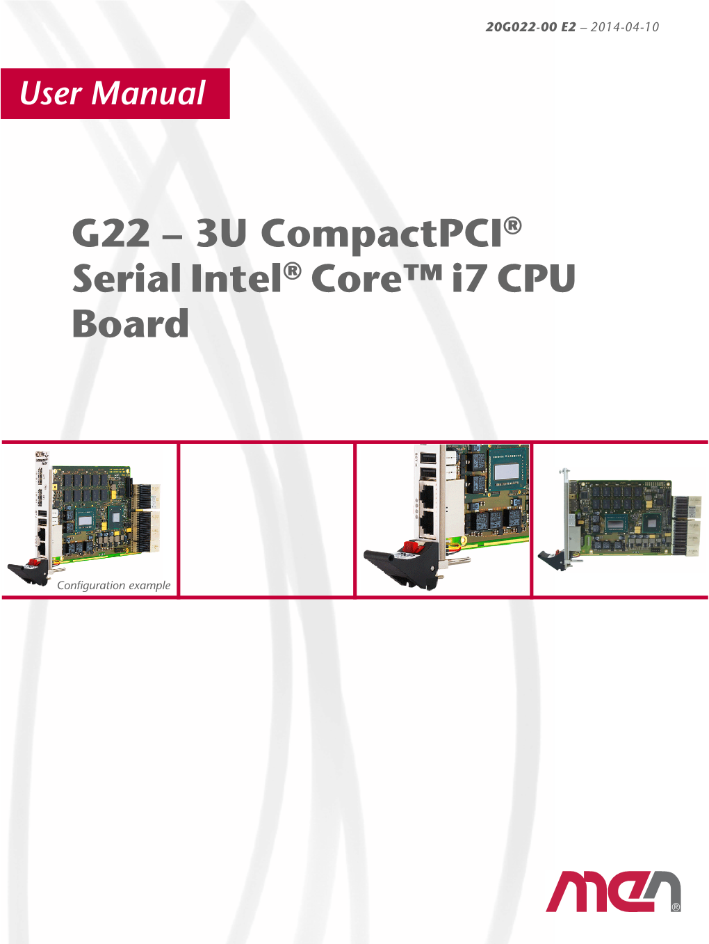 20G022-00 E1 User Manual