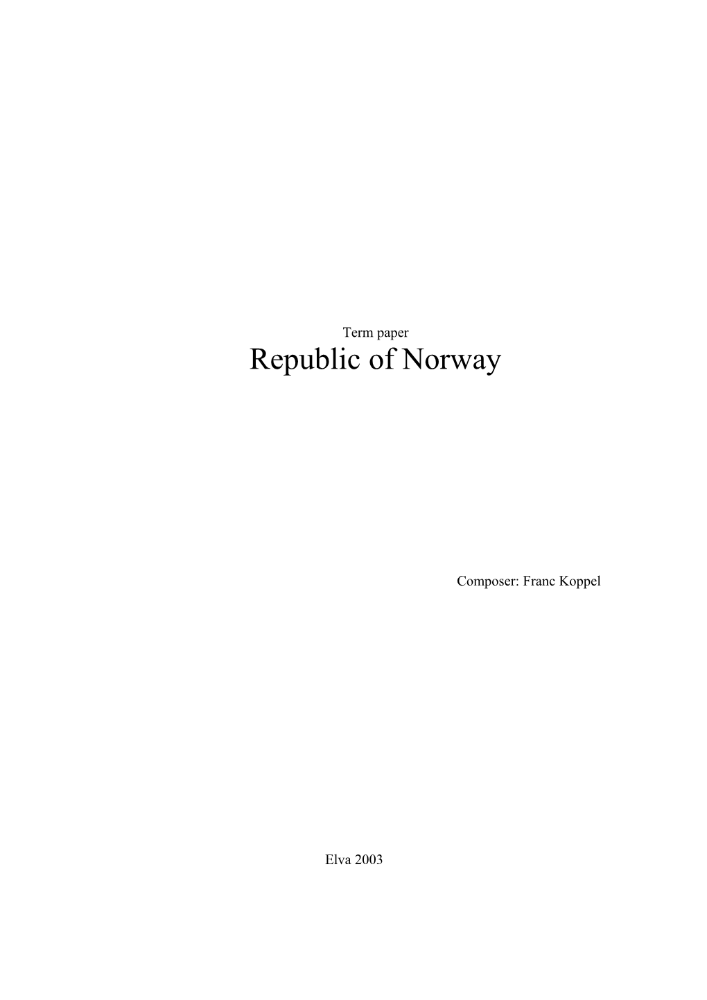 Republic of Norway