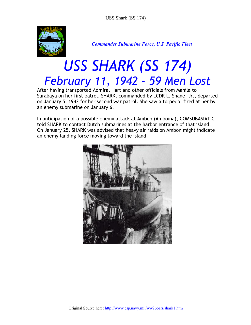 USS Shark (SS 174)