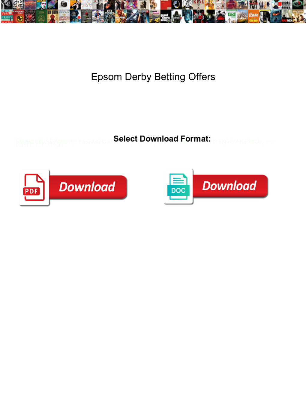 Epsom Derby Betting Offers