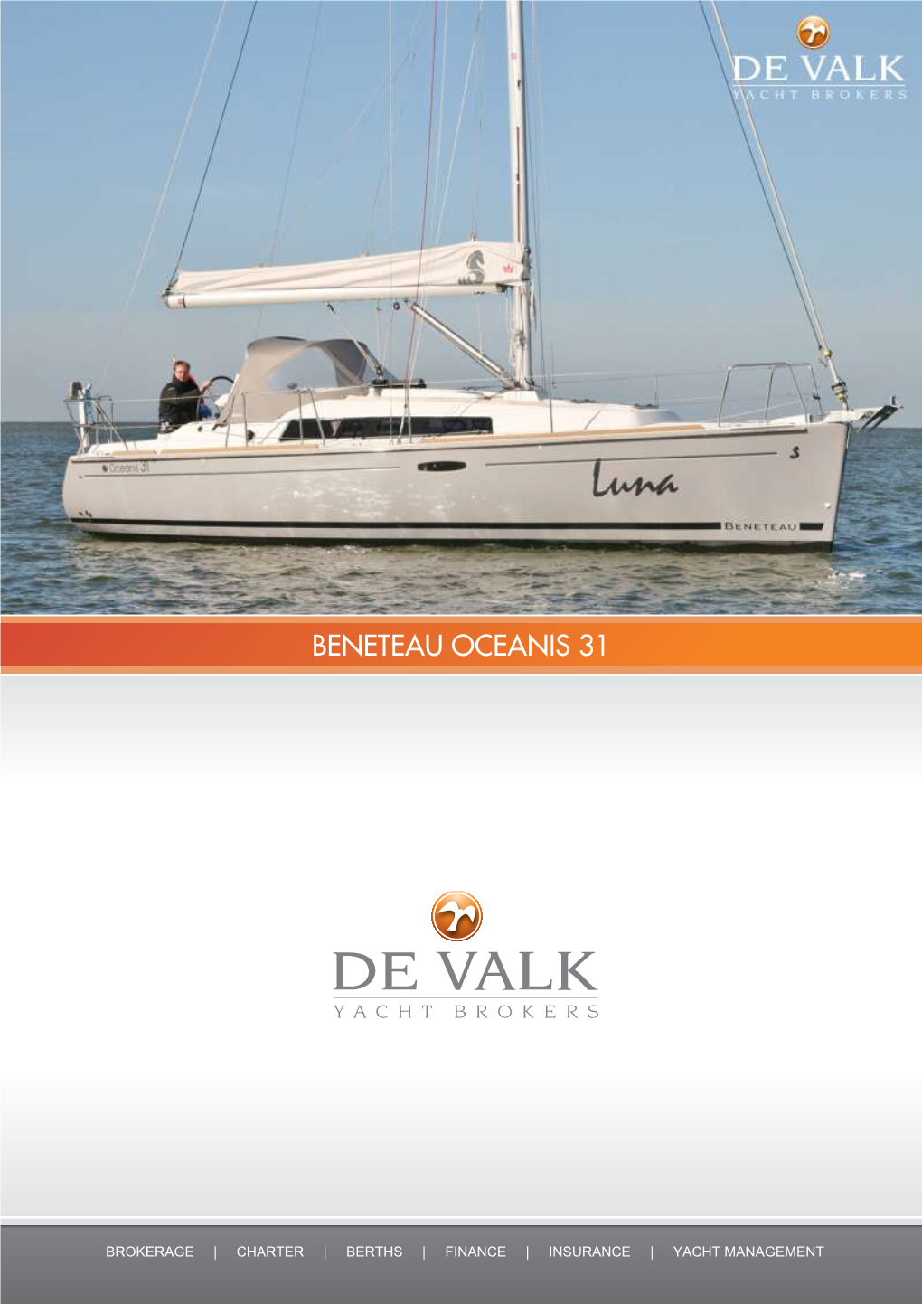 De Valk Yachtbrokers Beneteau Oceanis 31 (252335)