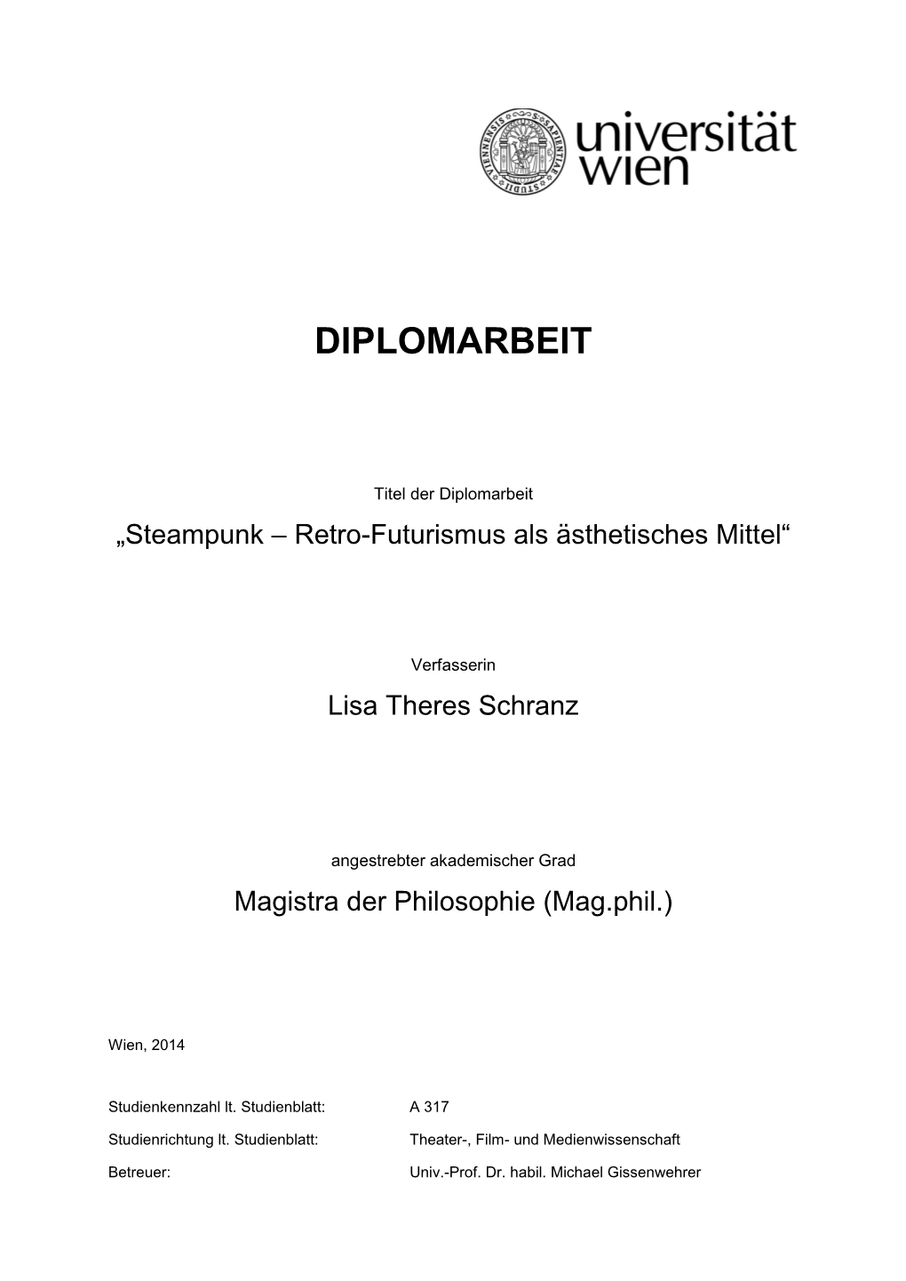 Diplomarbeit