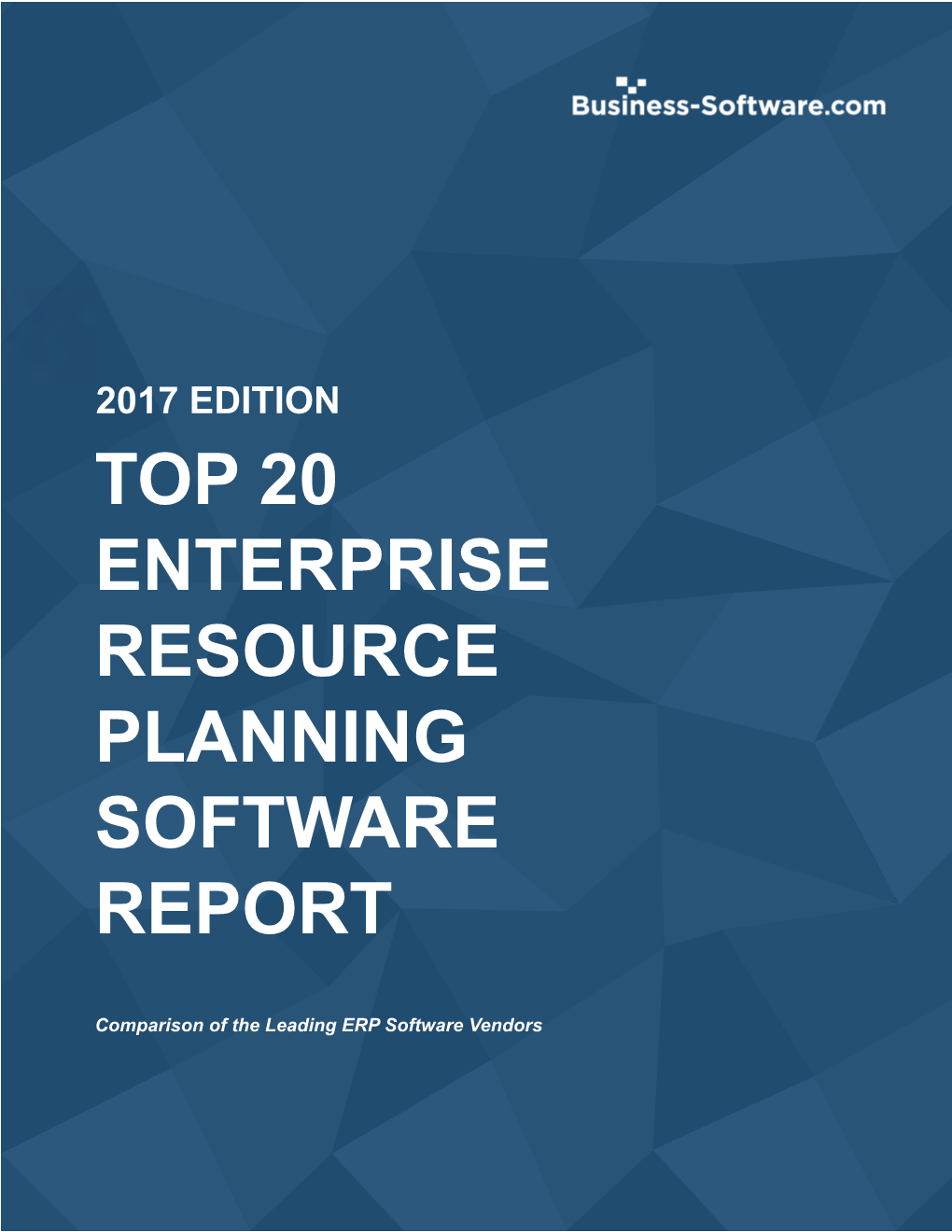 Top 20 Enterprise Resource Planning Software Report