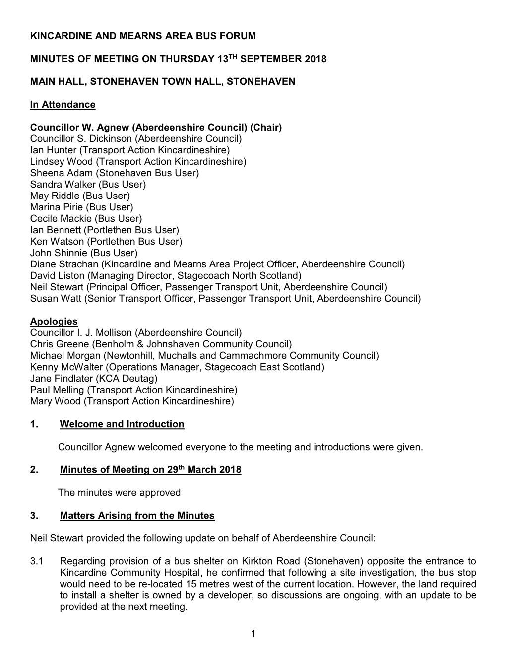 Garioch Area Bus Forum