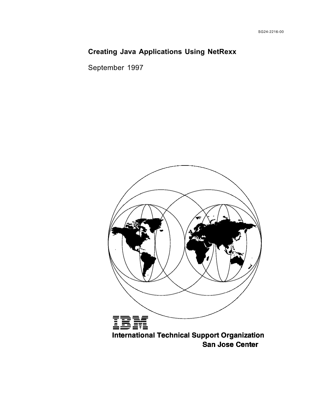 Creating Java Applications Using Netrexx September 1997