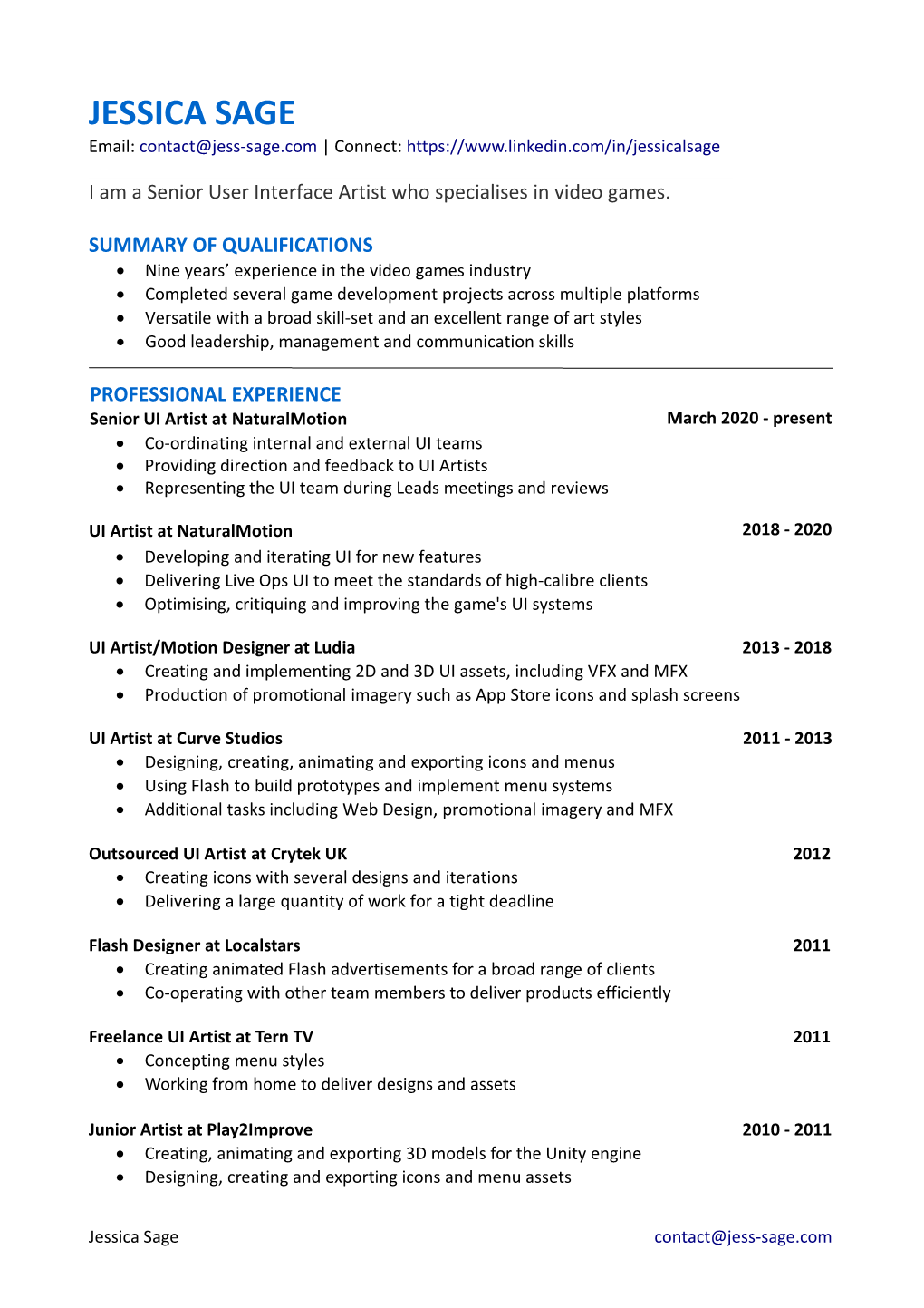 Jessica Sage CV 2020.Pdf