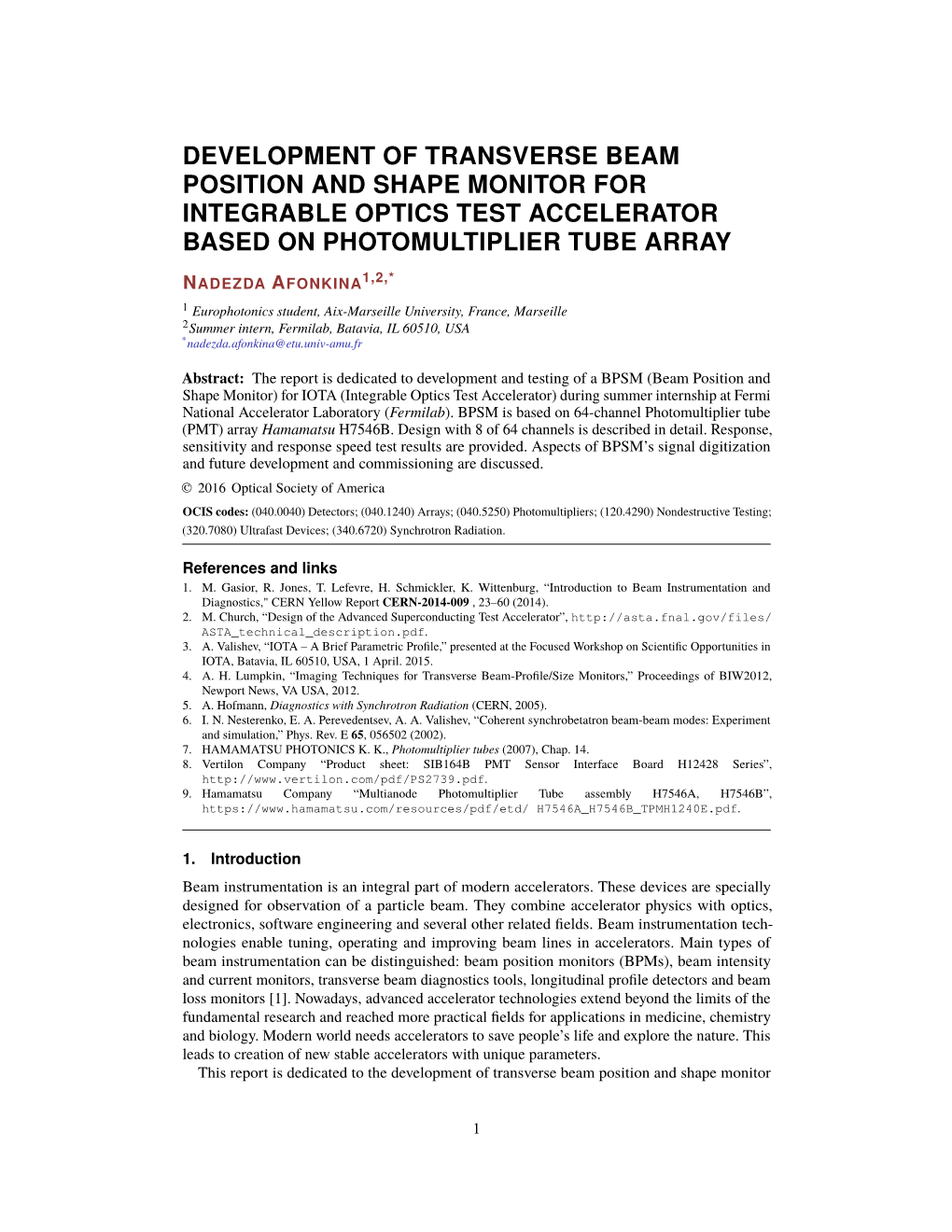 Development of Transverse Beam Position and Shape Monitor For