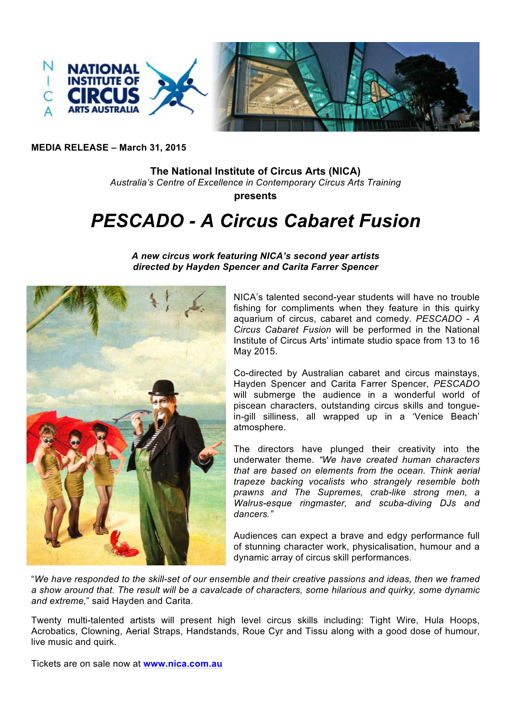 PESCADO - a Circus Cabaret Fusion