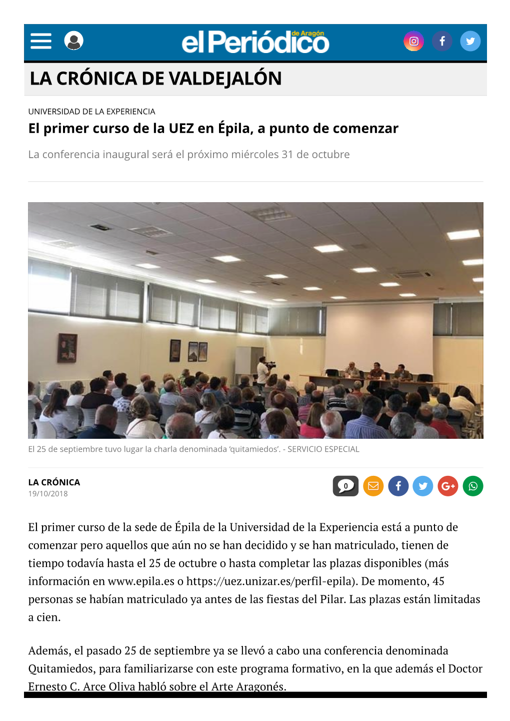 La Crónica De Valdejalón