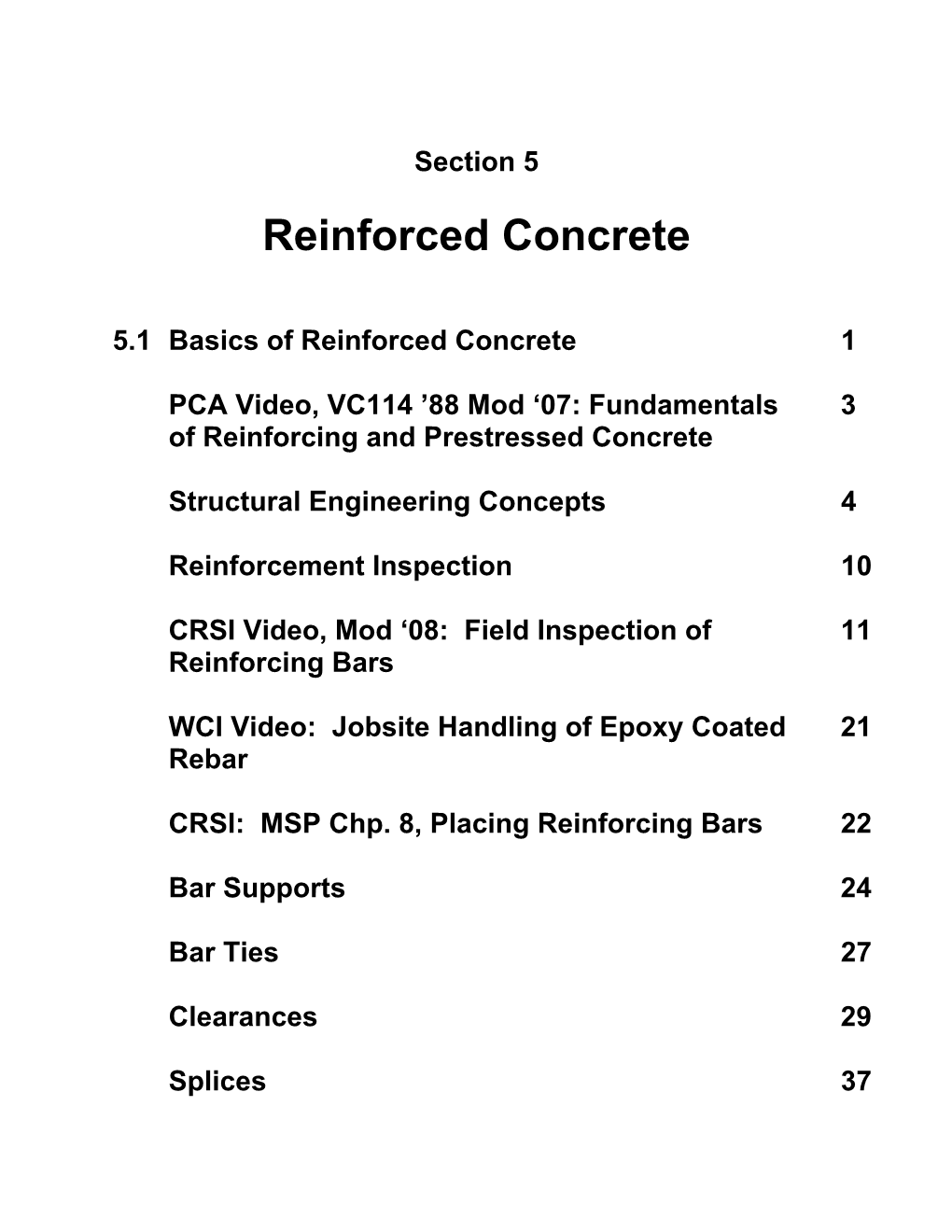 5.1 Basics of Reinforced Concrete 1