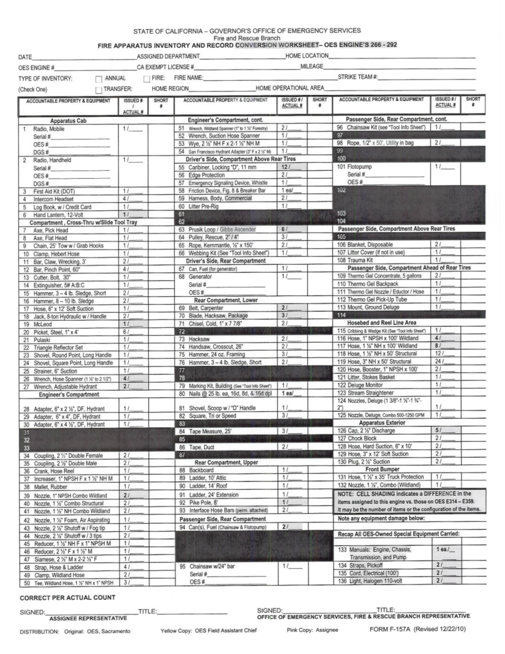 Cal OES-Inv Conv Wksht OES E 266-292