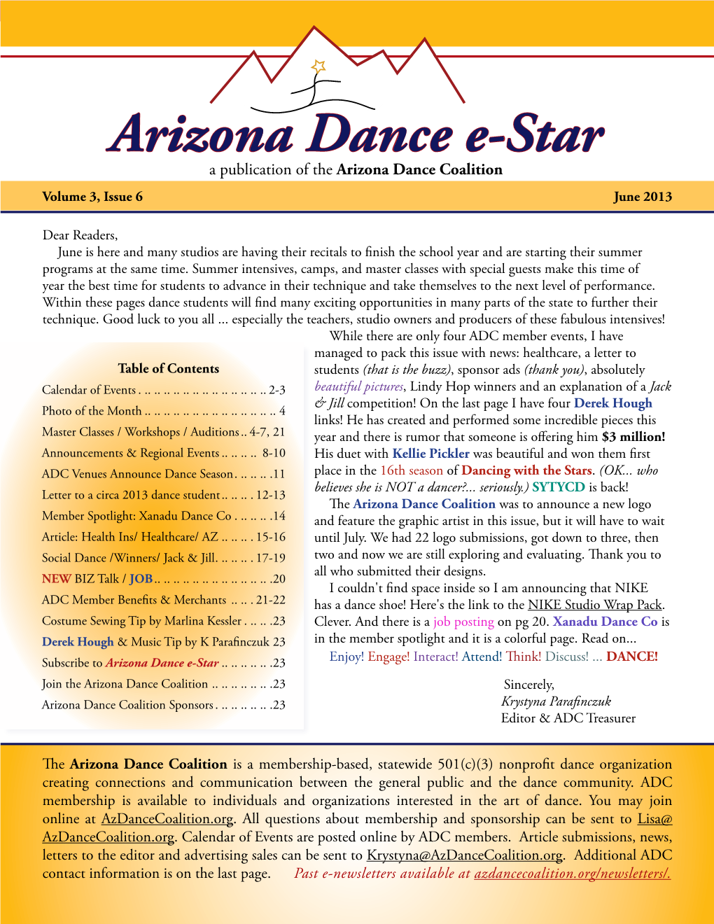 Arizona Dance E-Star (June 2013)