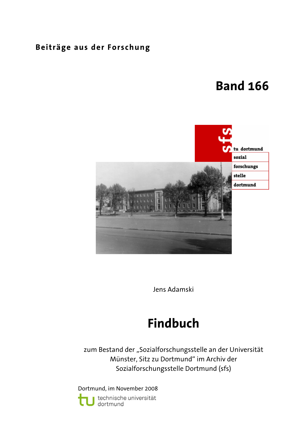 Band 166 Findbuch
