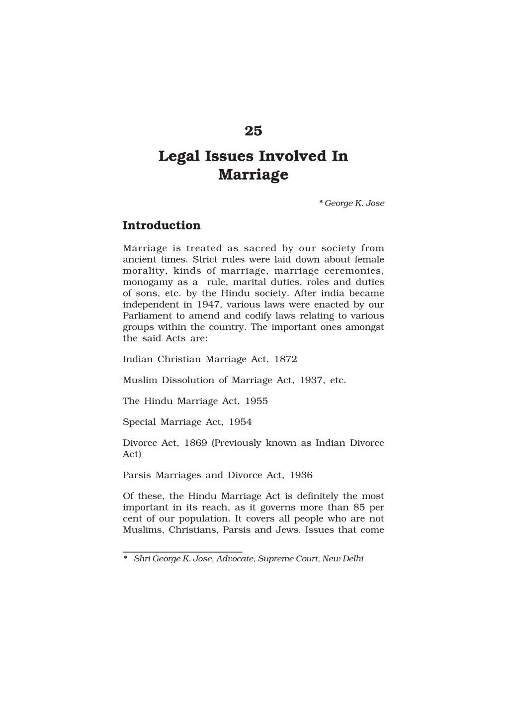 Legal Issues Involved in Marriage 217 25 Legal Issues Involved in Marriage