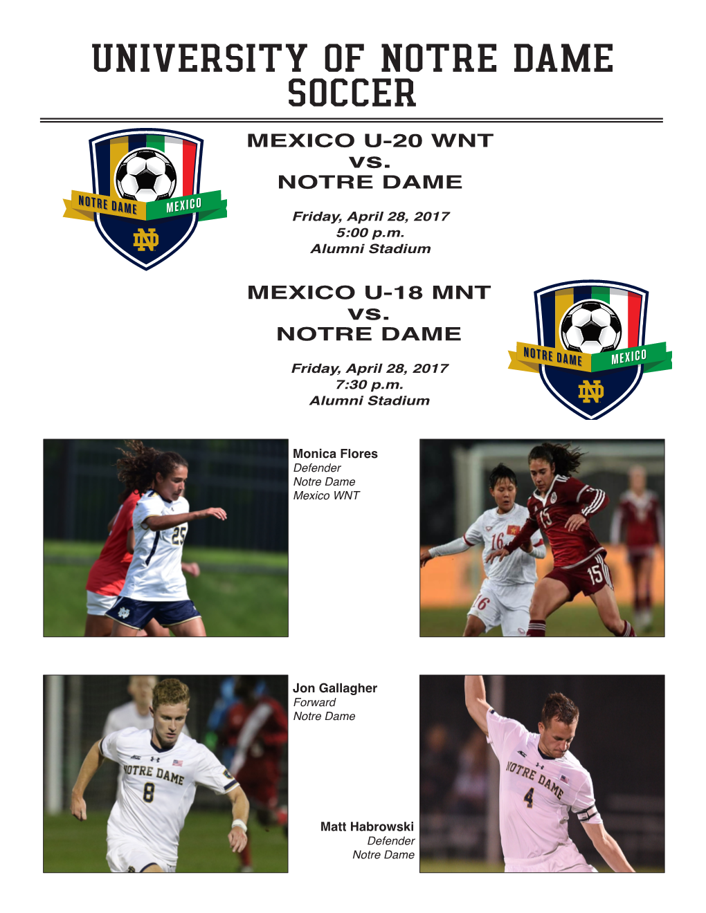 University of Notre Dame Soccer