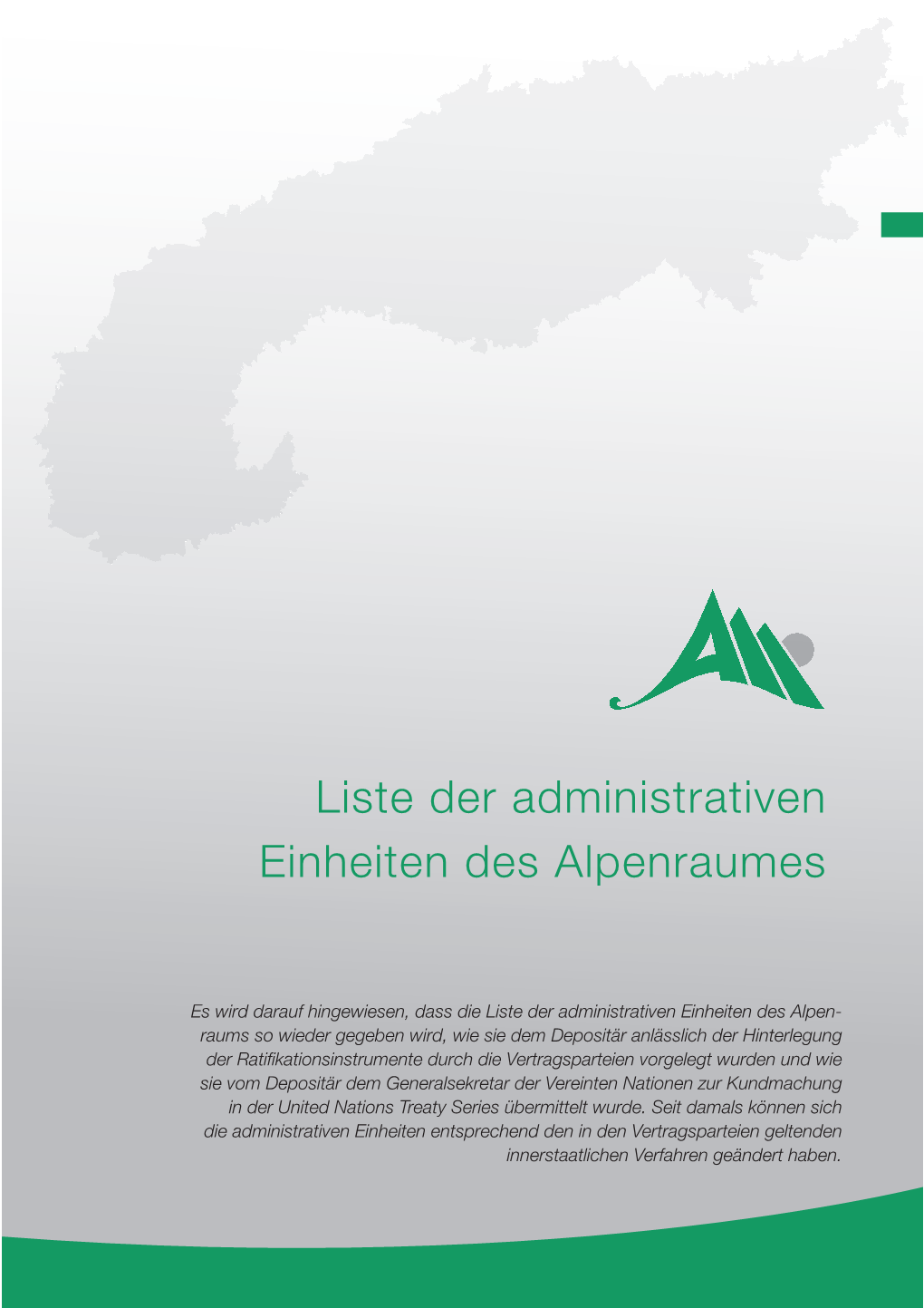 Liste Der Administrativen Einheiten Des Alpenraums