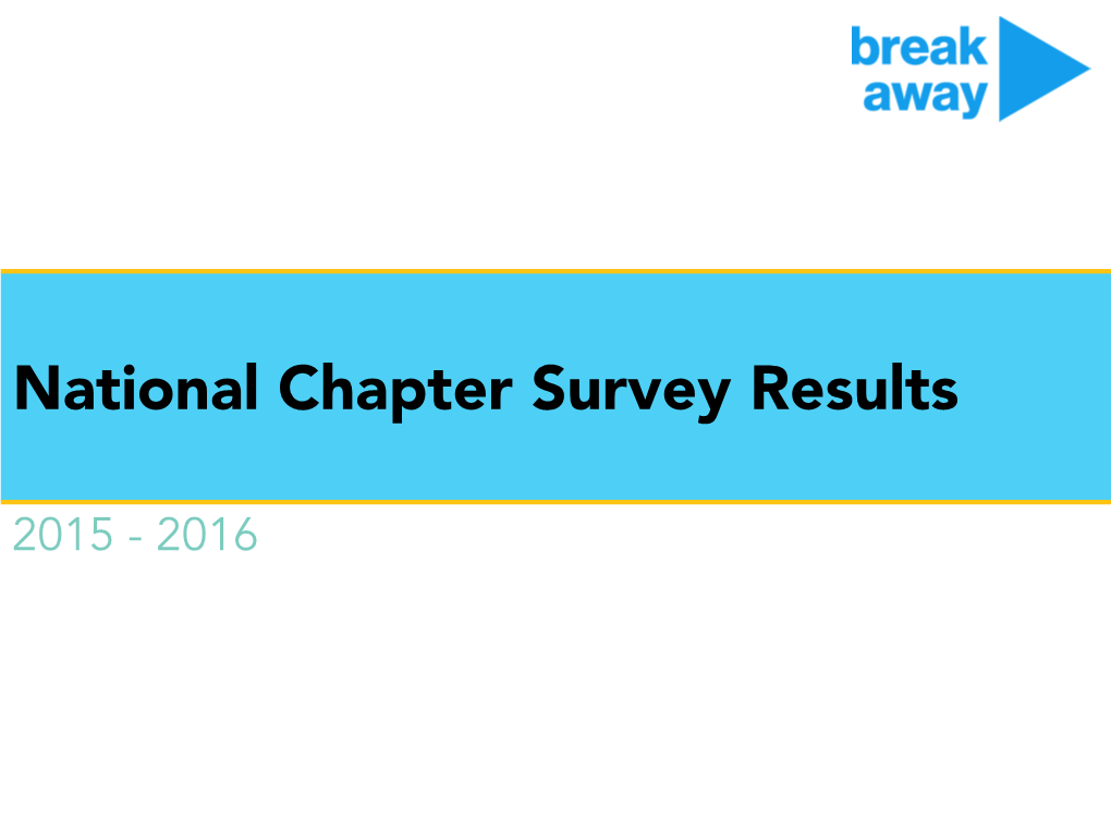 National Chapter Survey Results