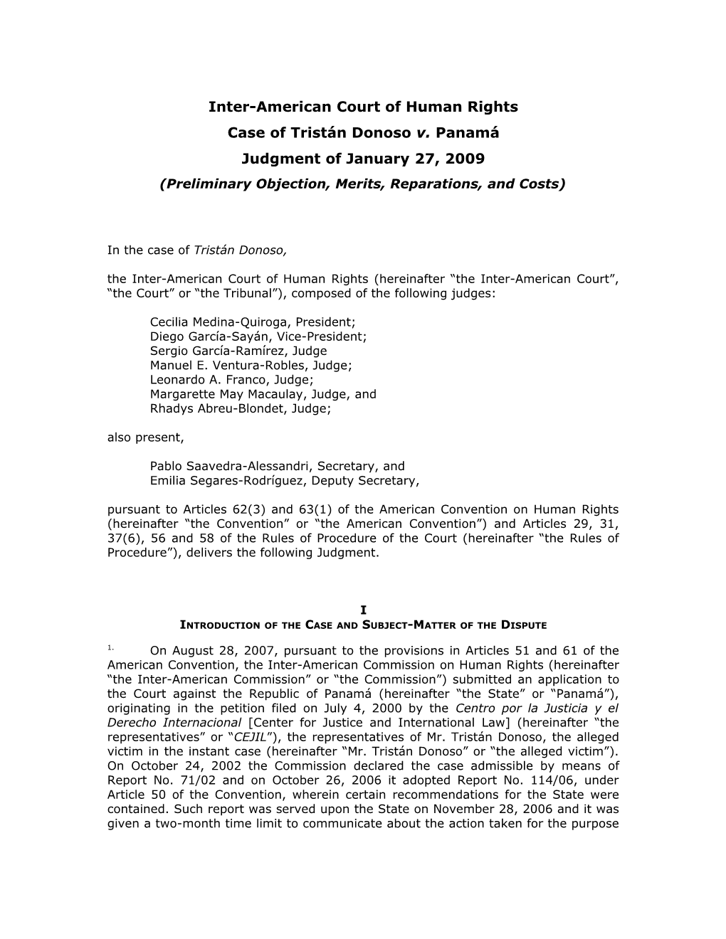 Corte Interamericana De Derechos Humanos s9