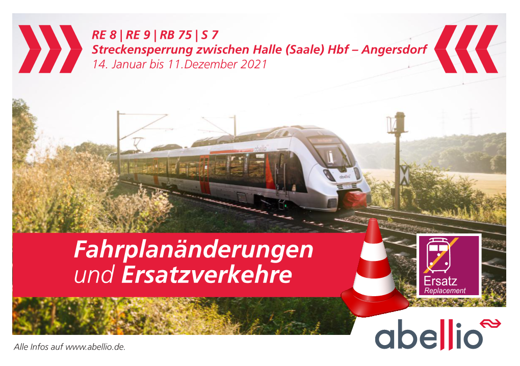 Fahrplanänderungen Und Ersatzverkehre