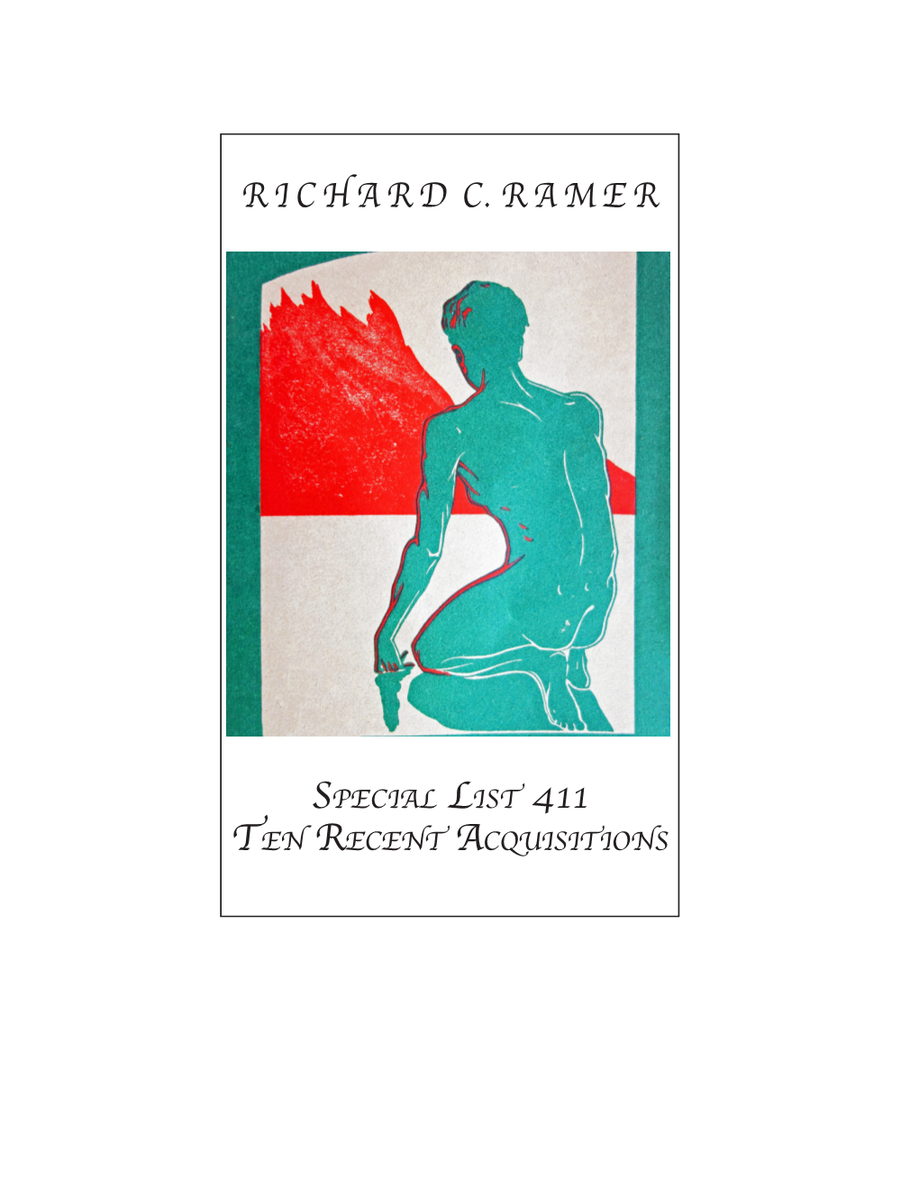 Ten Recent Acquisitions 2 Richardr I C H a R D C C.RAMER