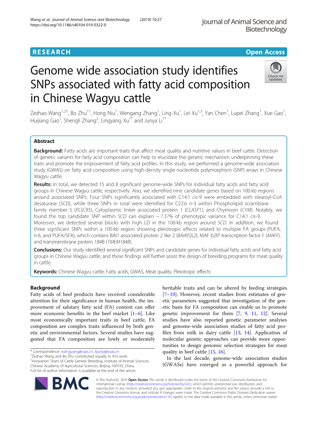 Genome Wide Association Study Identifies Snps Associated with Fatty