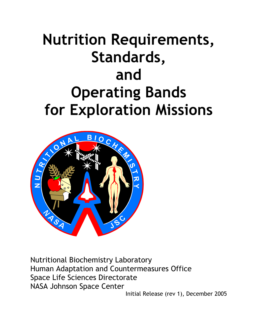 Nutrition Requirements, Standards, and Operating Bands For