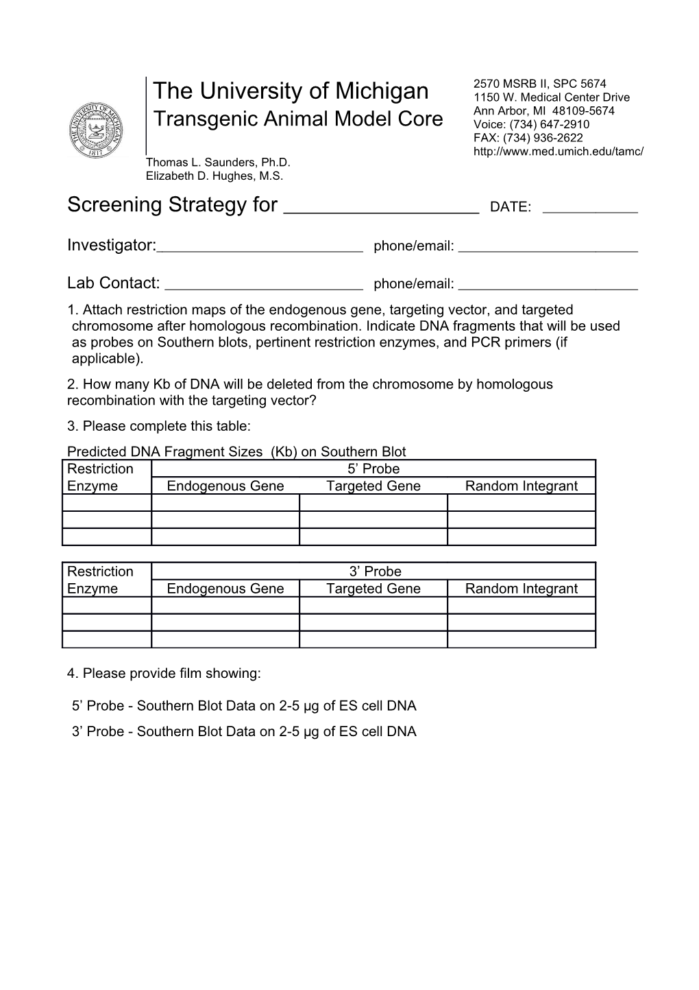 Screening Strategy for DATE