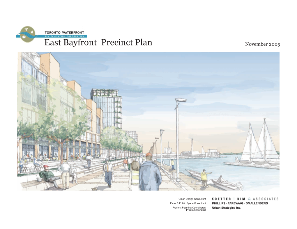 East Bayfront Precinct Plan November 2005