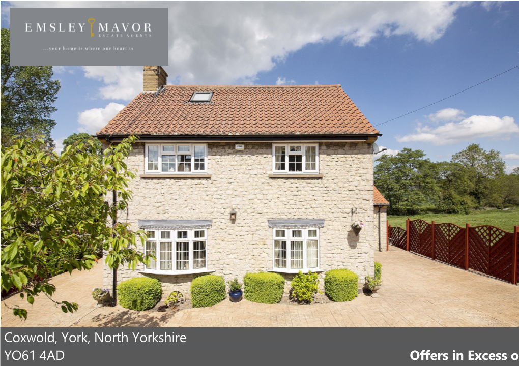 Coxwold, York, North Yorkshire YO61 4AD Offers in Excess of £550,000