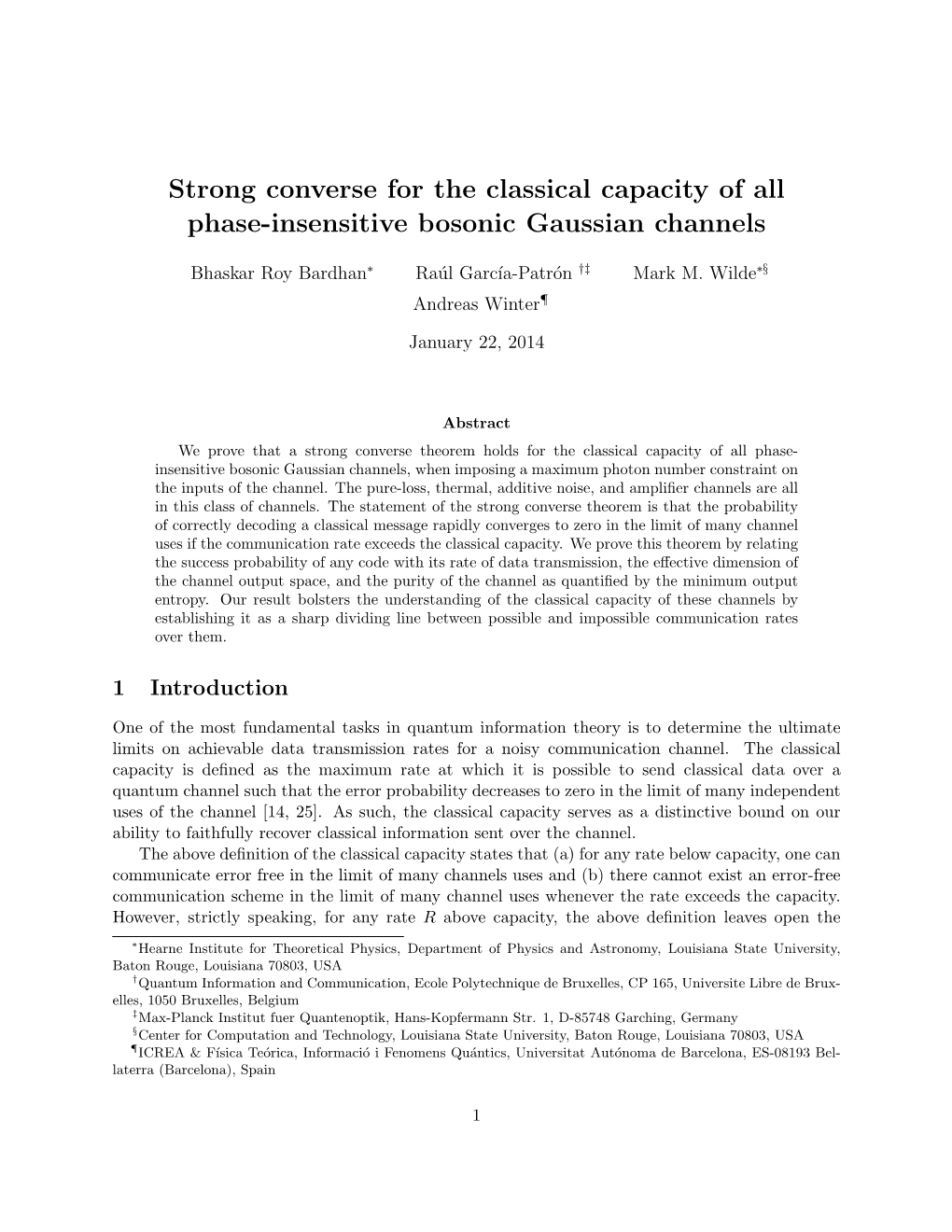 Strong Converse for the Classical Capacity of All Phase-Insensitive Bosonic Gaussian Channels