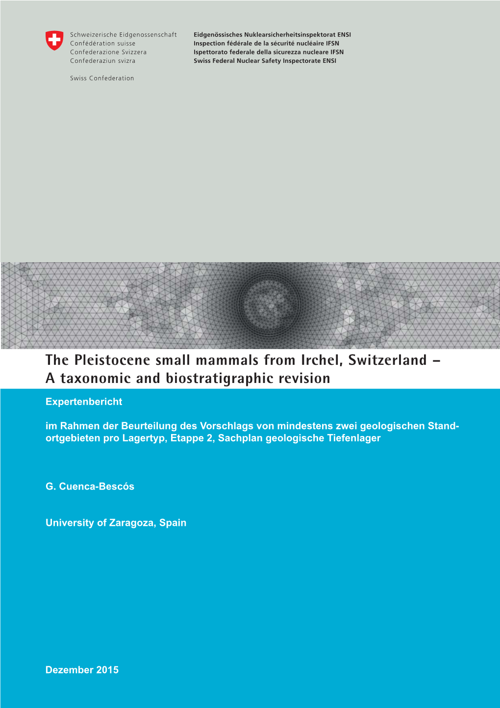 The Pleistocene Small Mammals from Irchel, Switzerland – a Taxonomic and Biostratigraphic Revision