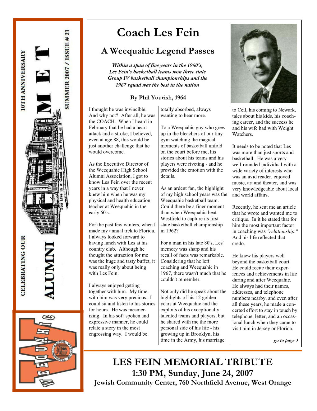 21-Weequahic Newsletter Summer 2007