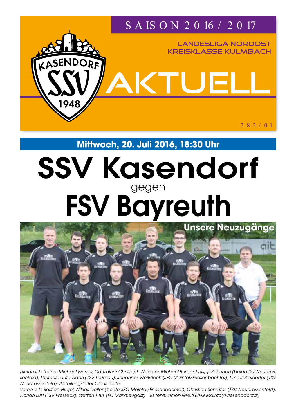 SSV Kasendorf FSV Bayreuth