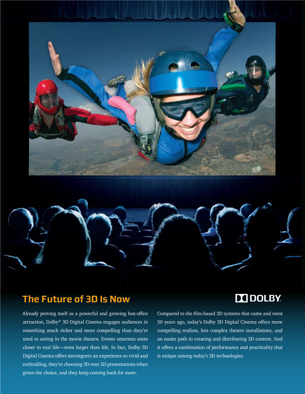 Dolby 3D Digital Cinema Overview Brochure