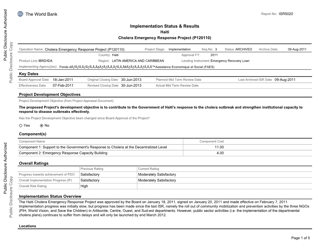 World Bank Document