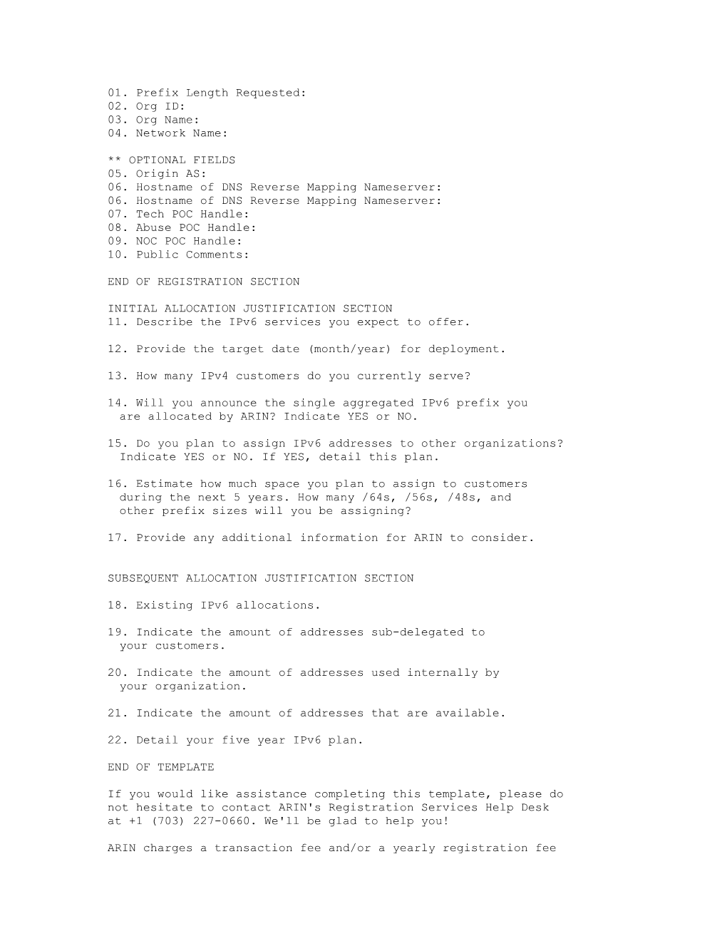 ICAO Ipv6 Address Allocation