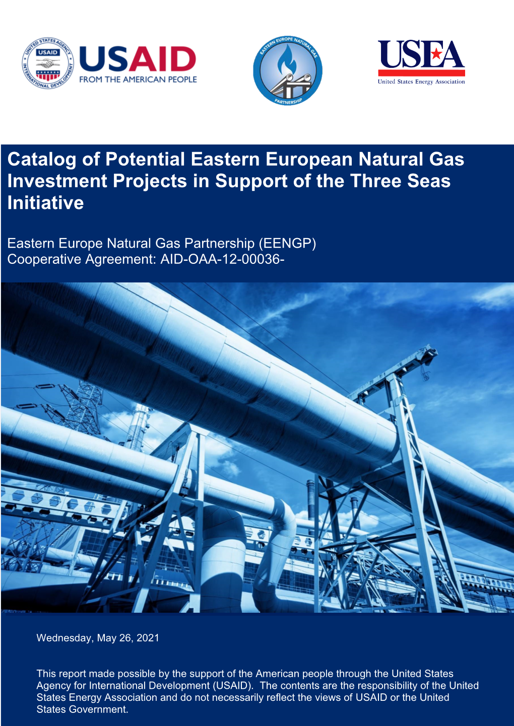 Catalog of Potential Eastern European Natural Gas Investment Projects in Support of the Three Seas Initiative